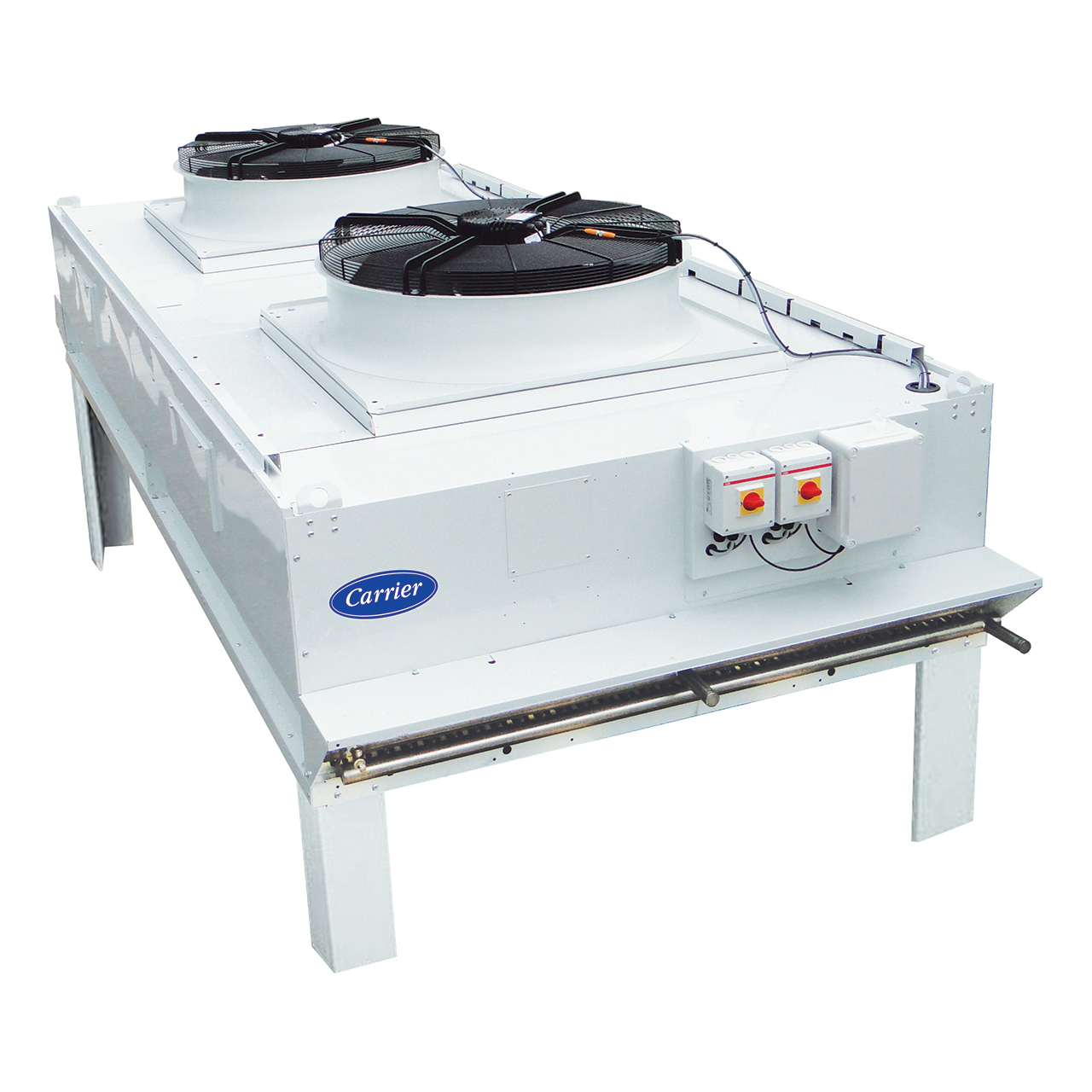  <p>Air Cooled Condenser – Singler</p>
<p>Αερόψυκτος Συμπυκνωτής – Mονής Σειράς</p>
<p><strong>Carrier with Axial Fans </strong></p>
