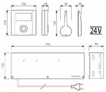 <p>DEM (230 V/50 Hz – max ισχύς / ηλεκτροβάνα : 0,2 Α – IP 30 )</p>
